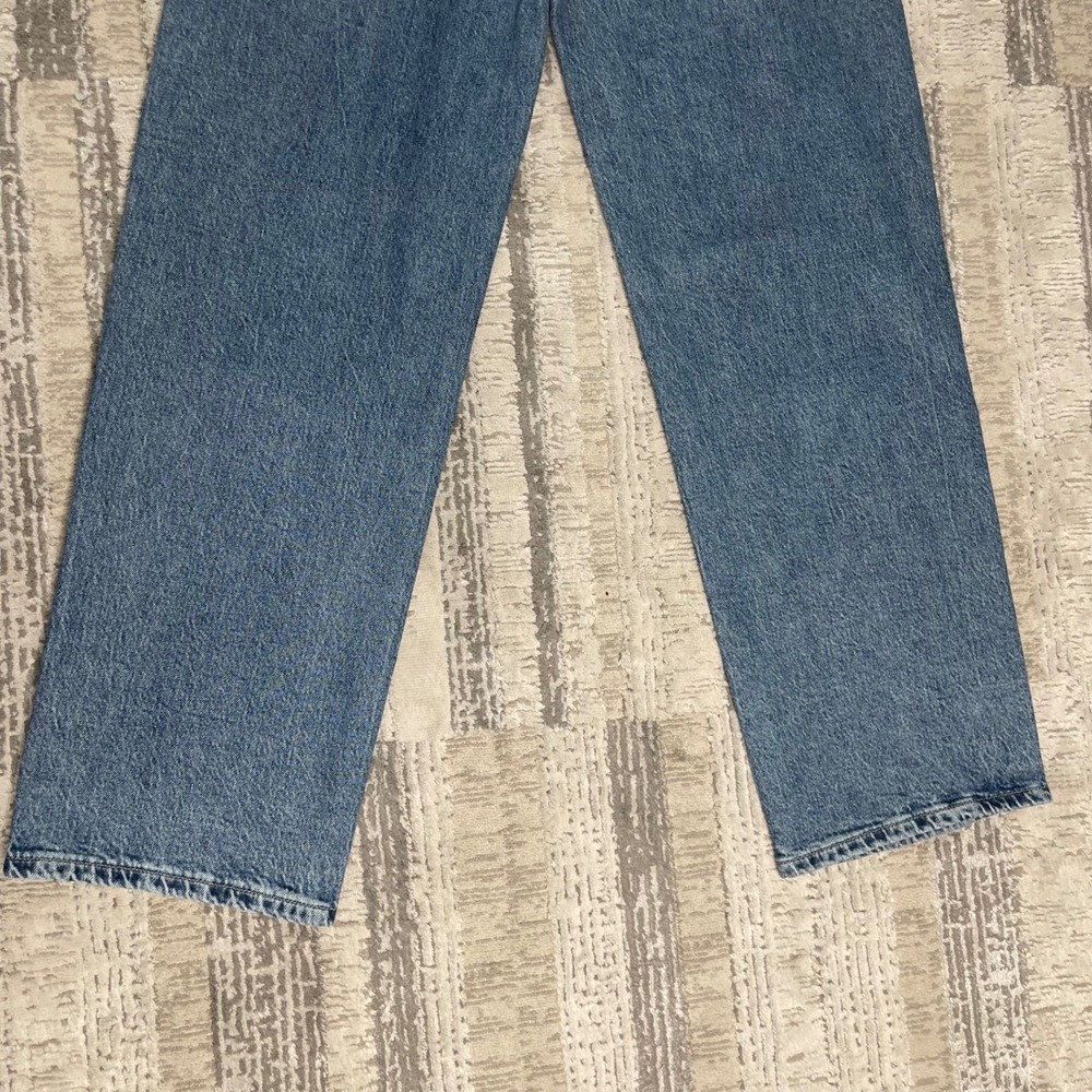NEW Lucky Brand Legend The Baggy Jeans Blue Bow Embroidery Rhinestone 6/28 R - Picture 7 of 12